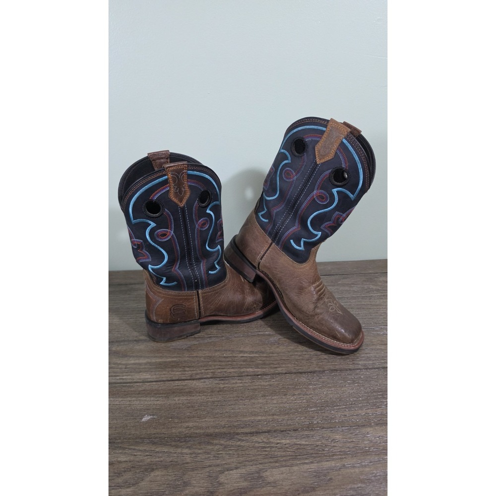 Dan Post Womens Jesse Brown Performance Boots Square Toe Western Cowboy Boots 9M